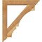 Ekena Millwork Balboa Traditional Rough Sawn Bracket w/ Offset Brace, Western Red Cedar, 6"W x 32"D x 36"H BKT0604X32X36BOA01RWR - alternate 3